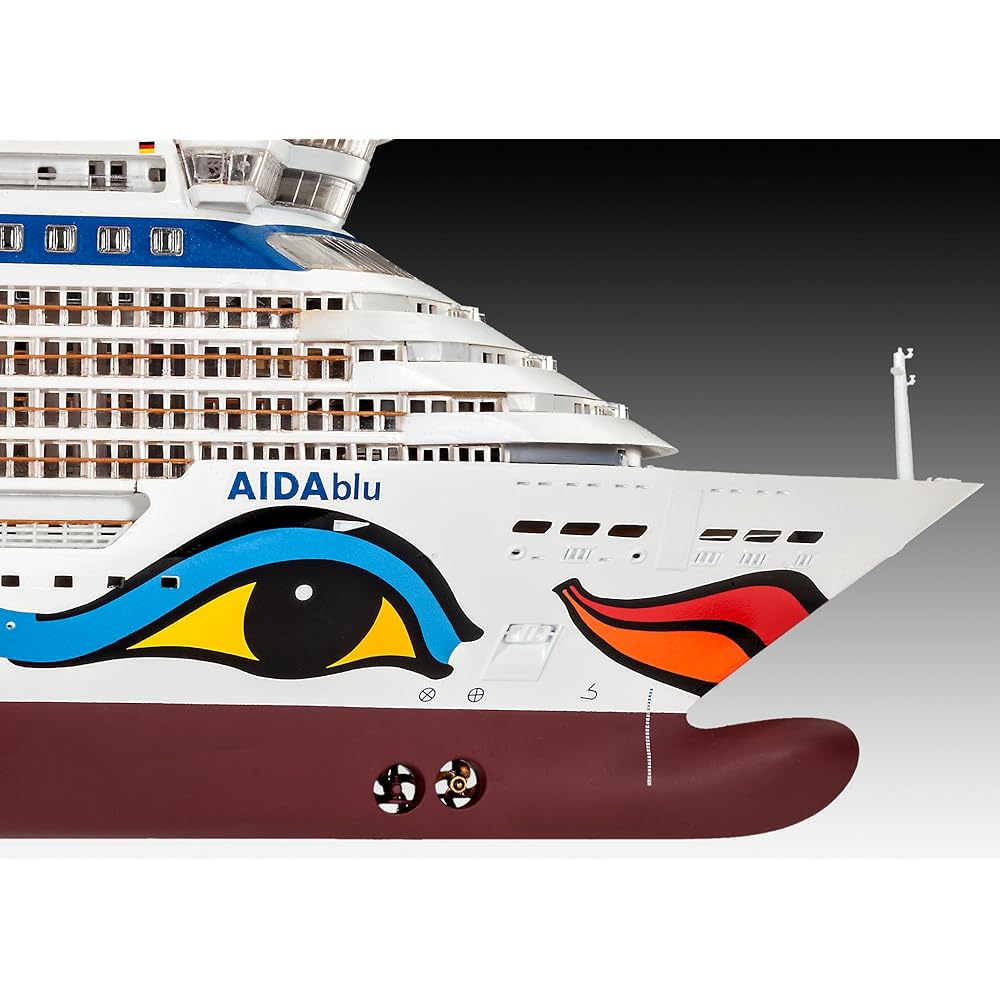 German level 1/400 passenger ship Aida Blue Sol, Mar, Stella 05230 plastic model