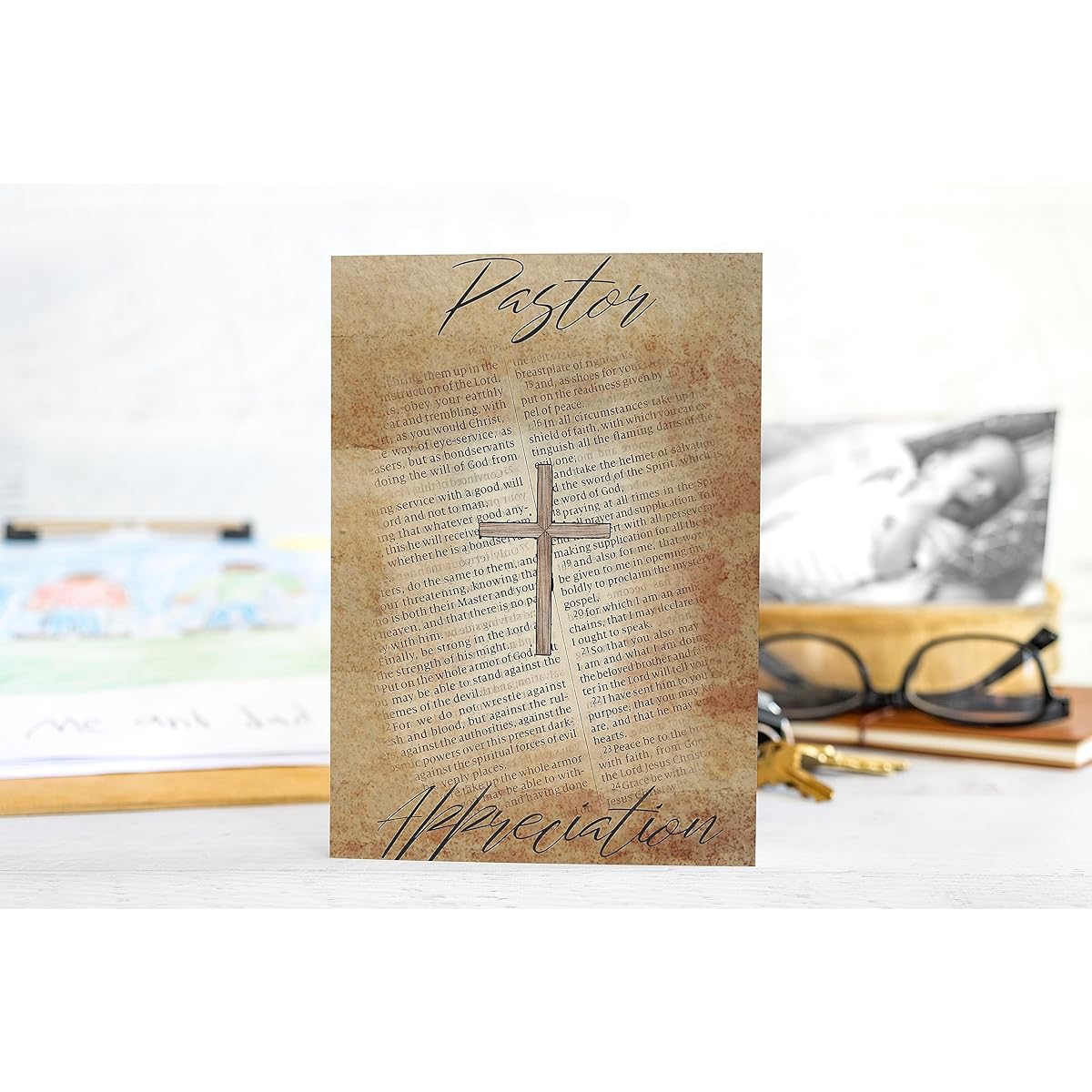 Red Door Inspirations Pastor Appreciation Card Single Card Made in the USA (Pastor Appreciation)
