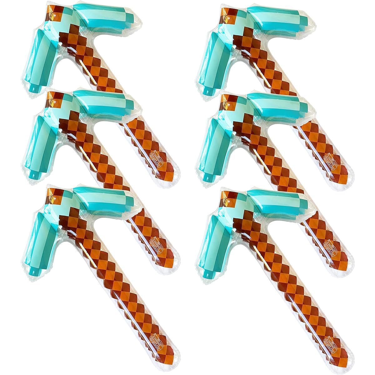 Inflatable Army 6 Pack Inflatable Pixel Hanging Blue
