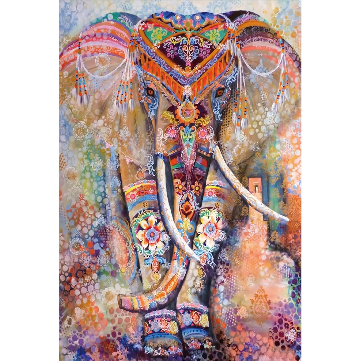Puzzles for Adults Wooden Puzzle (1000 Pieces, Elephant Puzzle)