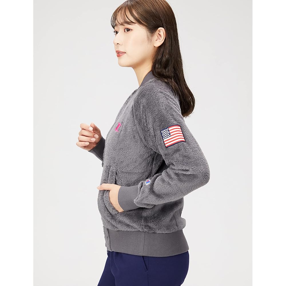 [Champion] Jacket, Long Sleeve, One Point Logo, Zip Jacket, CW-WG605, Women's