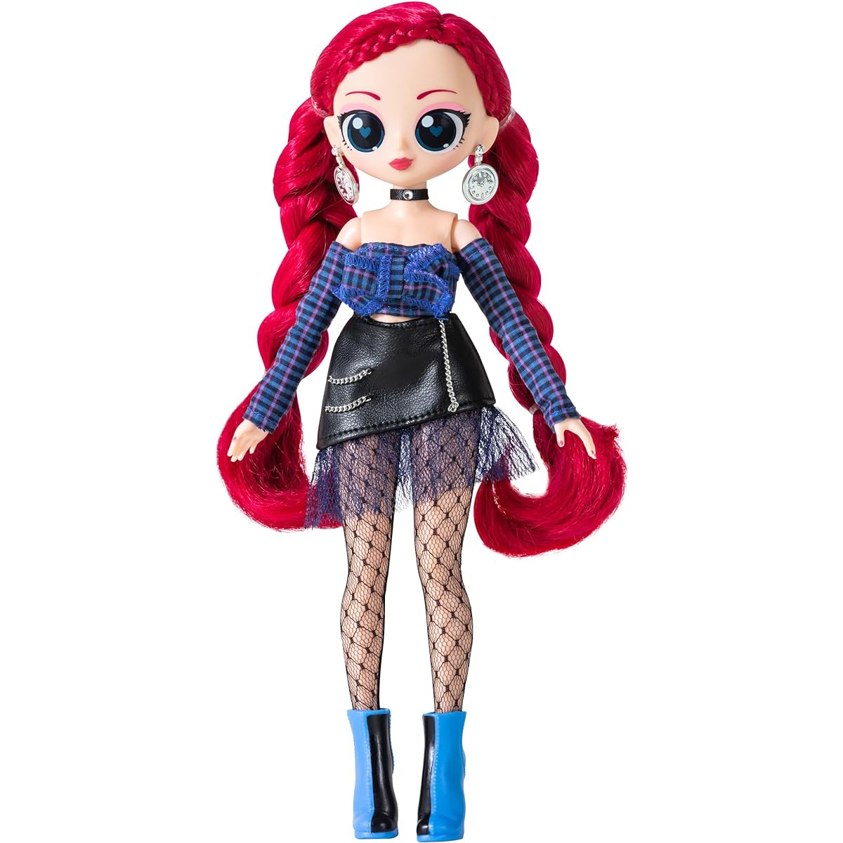 LULUPOP Daisy Bella K-pop Fashion Doll with Stand & Accessories, Includes Purse, Earrings, Sunglasses, Heels, Brush and More, Toys for Girls 3+