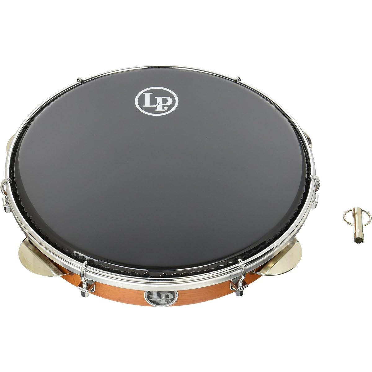 LP Tambourine Brazilian Series Rio Wood Pandeiro, 10″ LP3010
