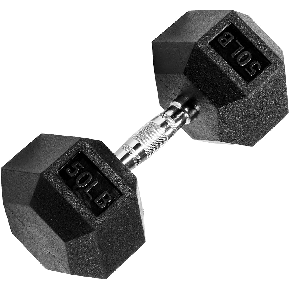 Sporzon Hexagonal Dumbbell Single Rubber Encored Black [Regular Japanese Import Product] HEX