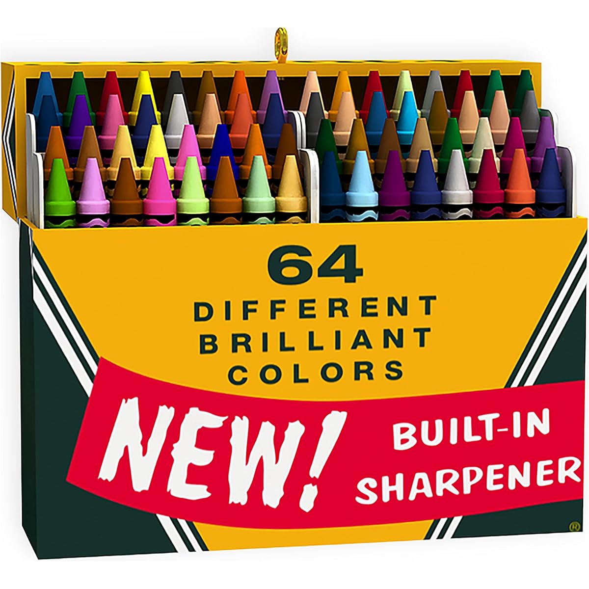 Hallmark 1795QXI3681 Crayola Crayola 64-Piece Big Box Crayola Keepsake Christmas Ornaments