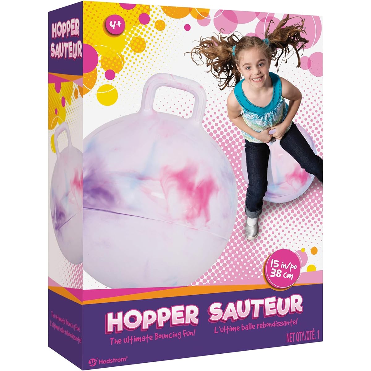 Hedstrom Marble Pink Hopper 15 inch