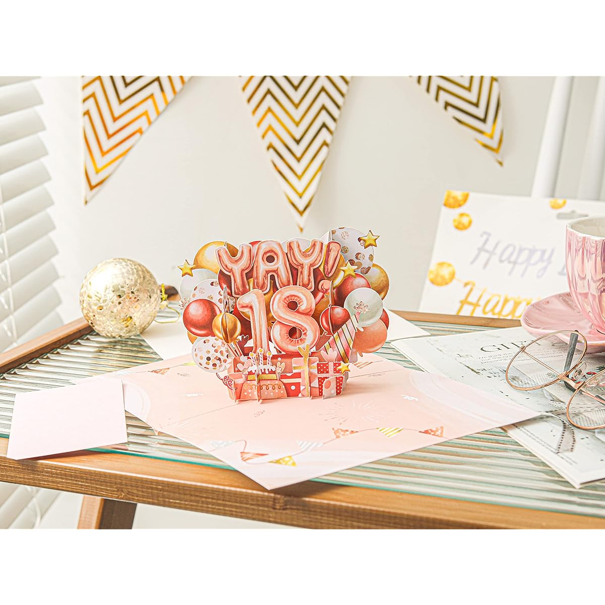 Liif Happy 18Th Birthday Card 3D Greeting Pop-up Birthday Card 18th Birthday