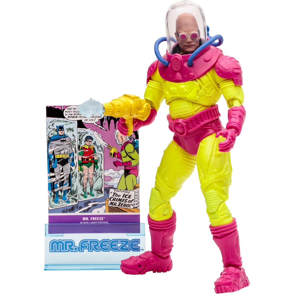 McFarlane Toys DC Mr. Freeze Blacklight 7-Inch Action Figure Entertainment Earth Exclusive