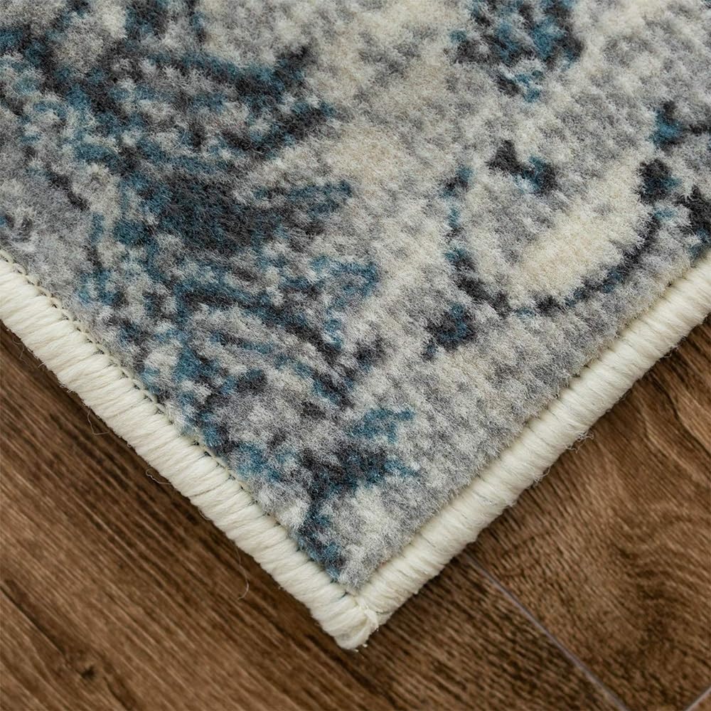 Sayang Sayan Calico Pattern Block Rug Carpet Karo 200x250 3 Tatami Blue Wilton Weave