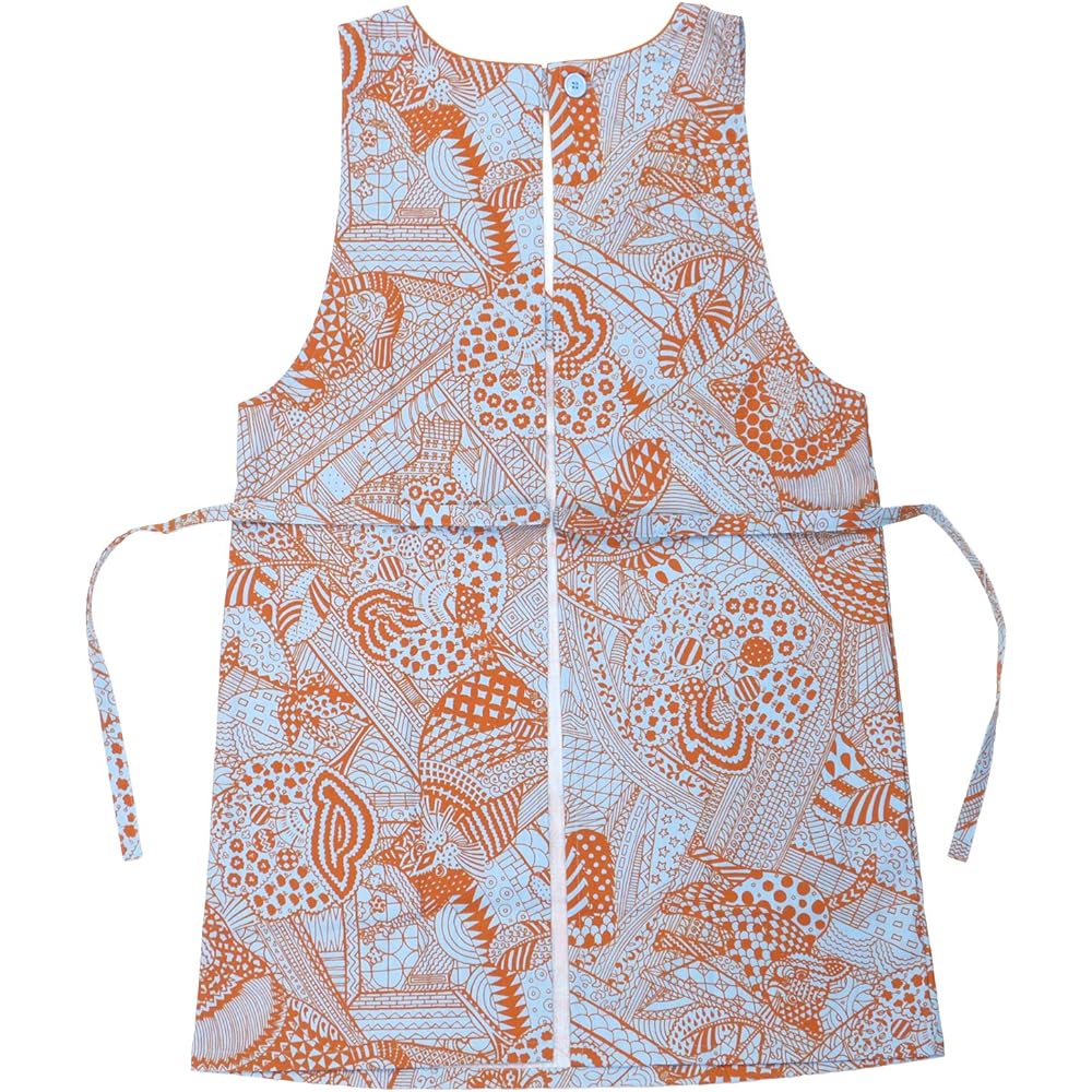 [isso ecco] Isso Ecco Apron One Piece Nekozen Free Size Made in Japan Blue