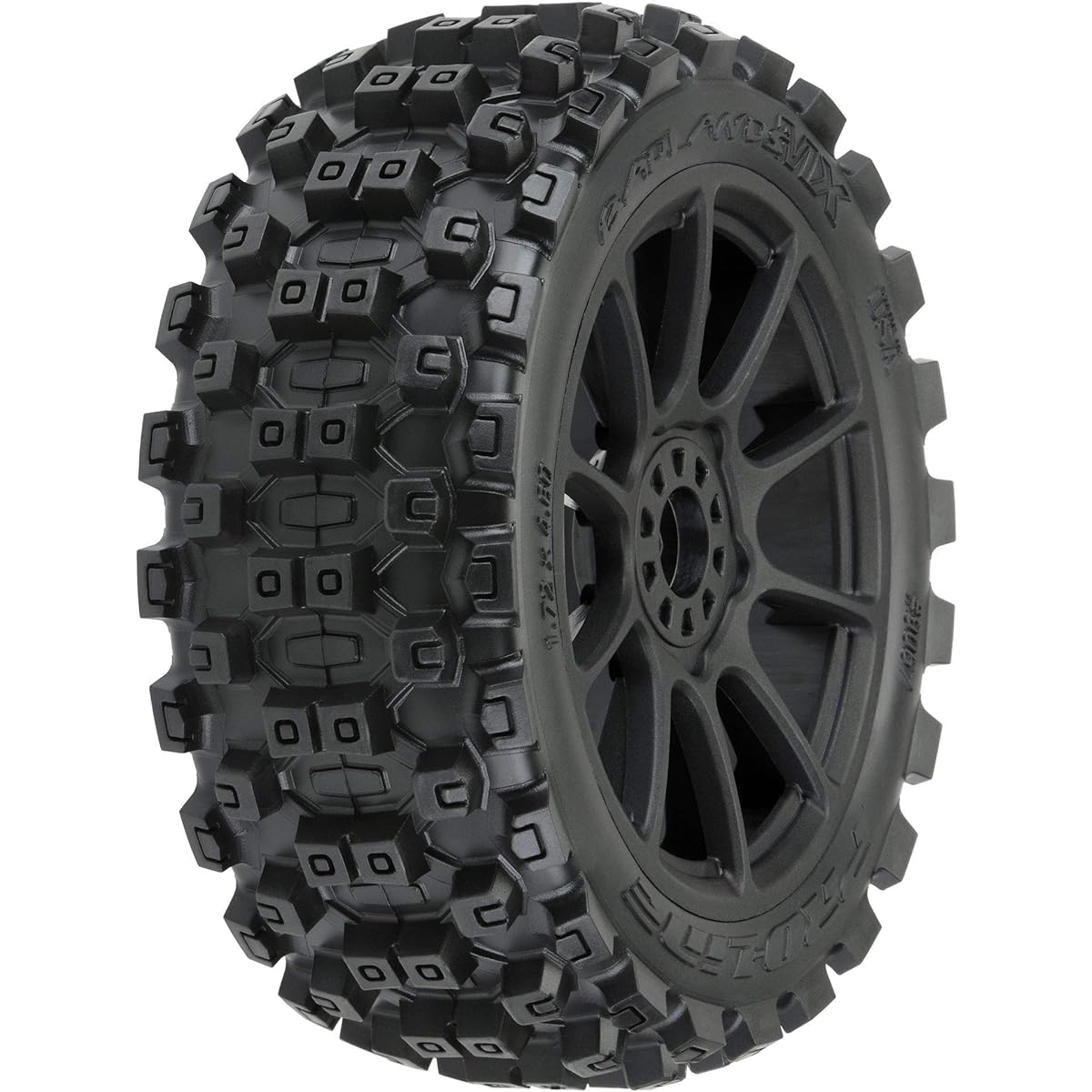 Pro-line Racing Badlands MX M2 1/8 MTD Mach 10 Black Wheels F/R PRO906721