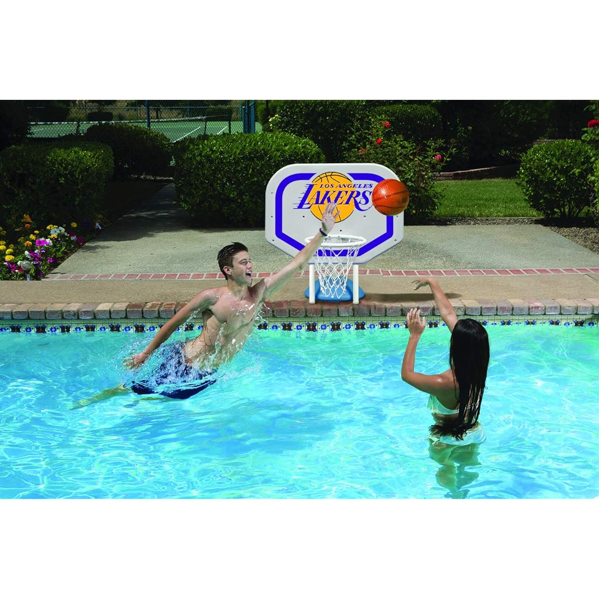 Poolmaster NBA Poolside Basketball Goal, US Competition Style & Pro Rebounder Style, One Size 72944 [Parallel Import]