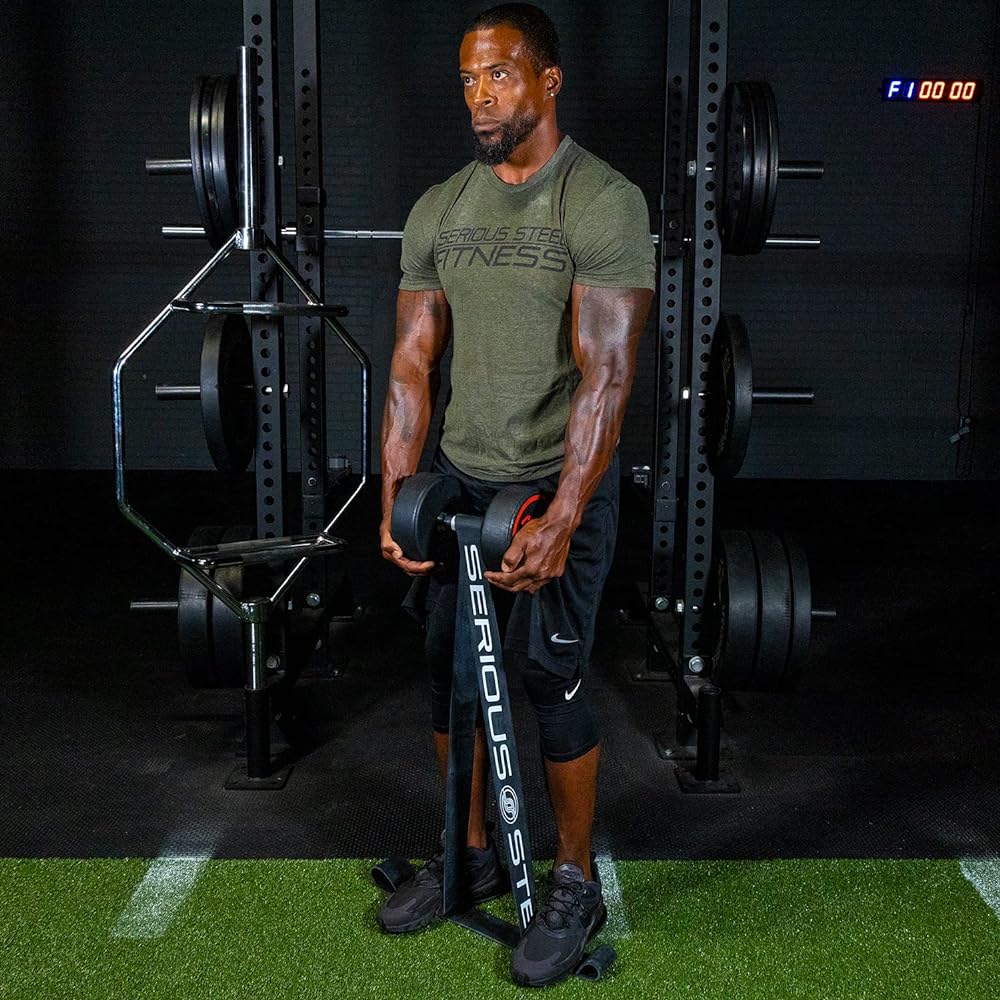 Serious Steel Fitness Tube Exercise Band Training Tube Rubber Tube Super Hard Strength Training Natural Rubber 6 Levels of Resistance