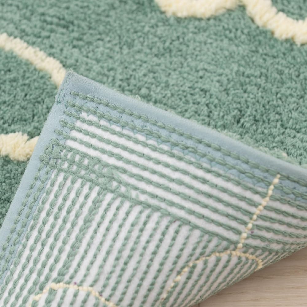 Sybilla Orfabre Toilet Mat Approx. 95 x 60cm Green Sybilla Senko 16889