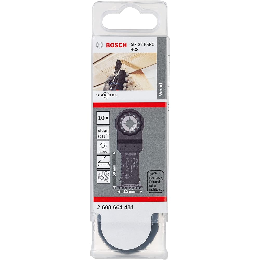 BOSCH cut-and-sew multi-tool blade 32mm (Starlock, 10-piece set) AIZ32BSPC/10