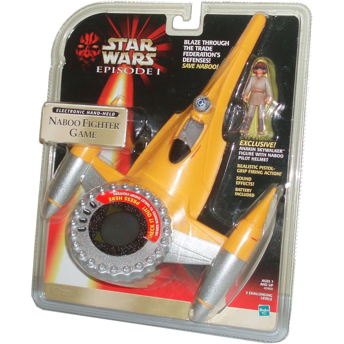 Star Wars Episode I Electronic Hand-Held Naboo Fighter Game