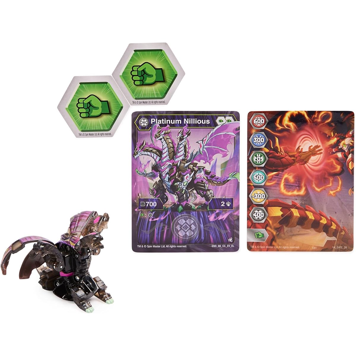 Bakugan Evolution Platinum Series - Elemental Rare Nillious - True Metal 2022