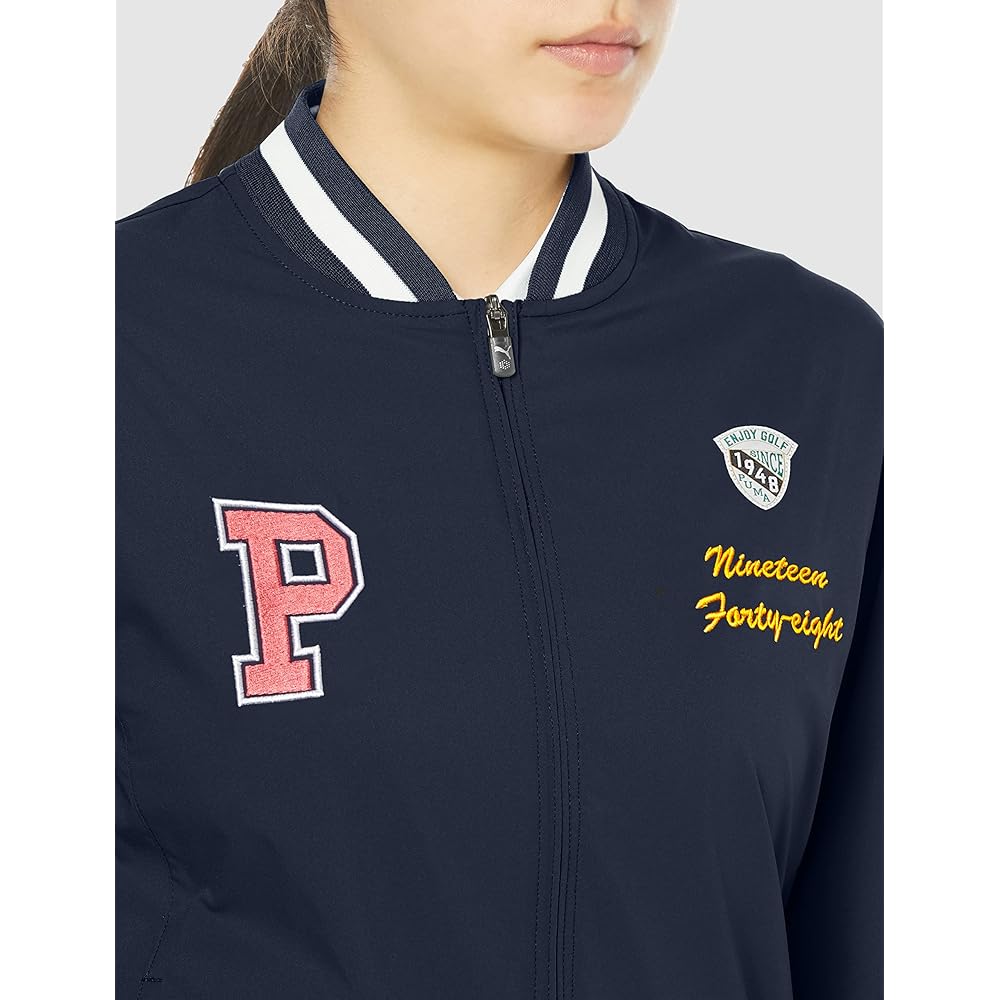 [PUMA] Golf Women's Wear [PUMA GOLF] Women's Full Zip Woven Blouson/622437 [Model worn by PUMA golf contract professional]