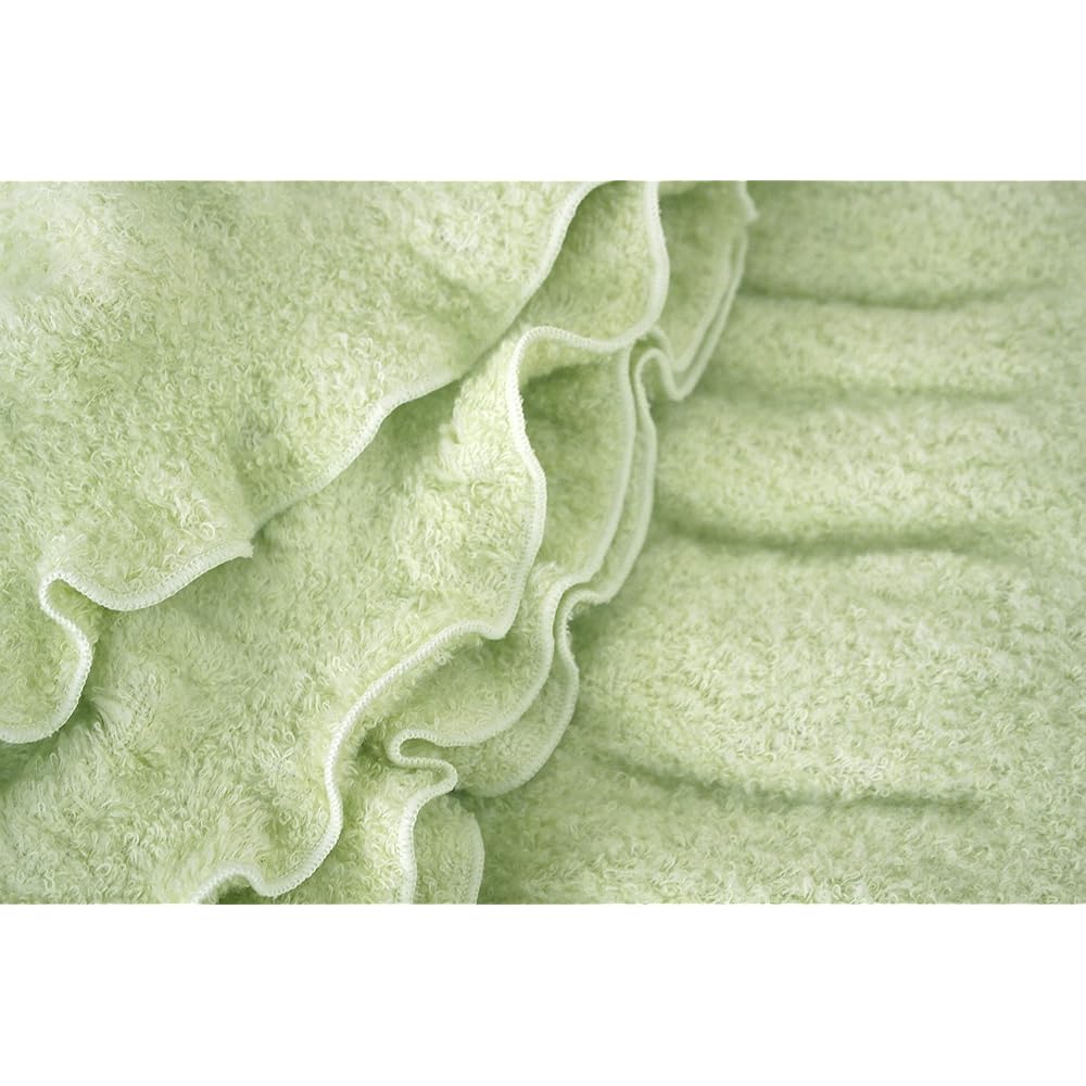 Brushed blanket, fluffy inside blanket that gently wraps around the body, untwisted yarn, lightweight type, lime