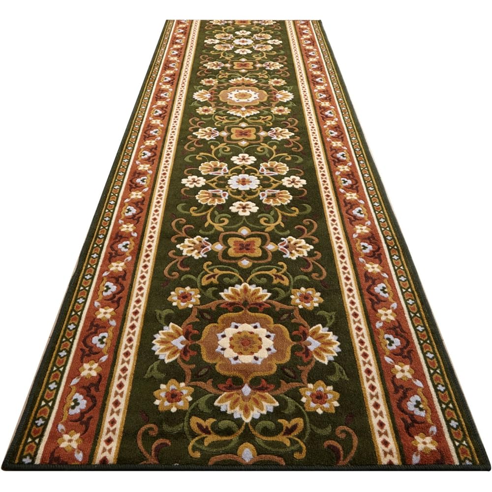TMK Antibacterial and deodorizing Arabesque pattern hallway flooring Green 80 x 540 cm 3083161
