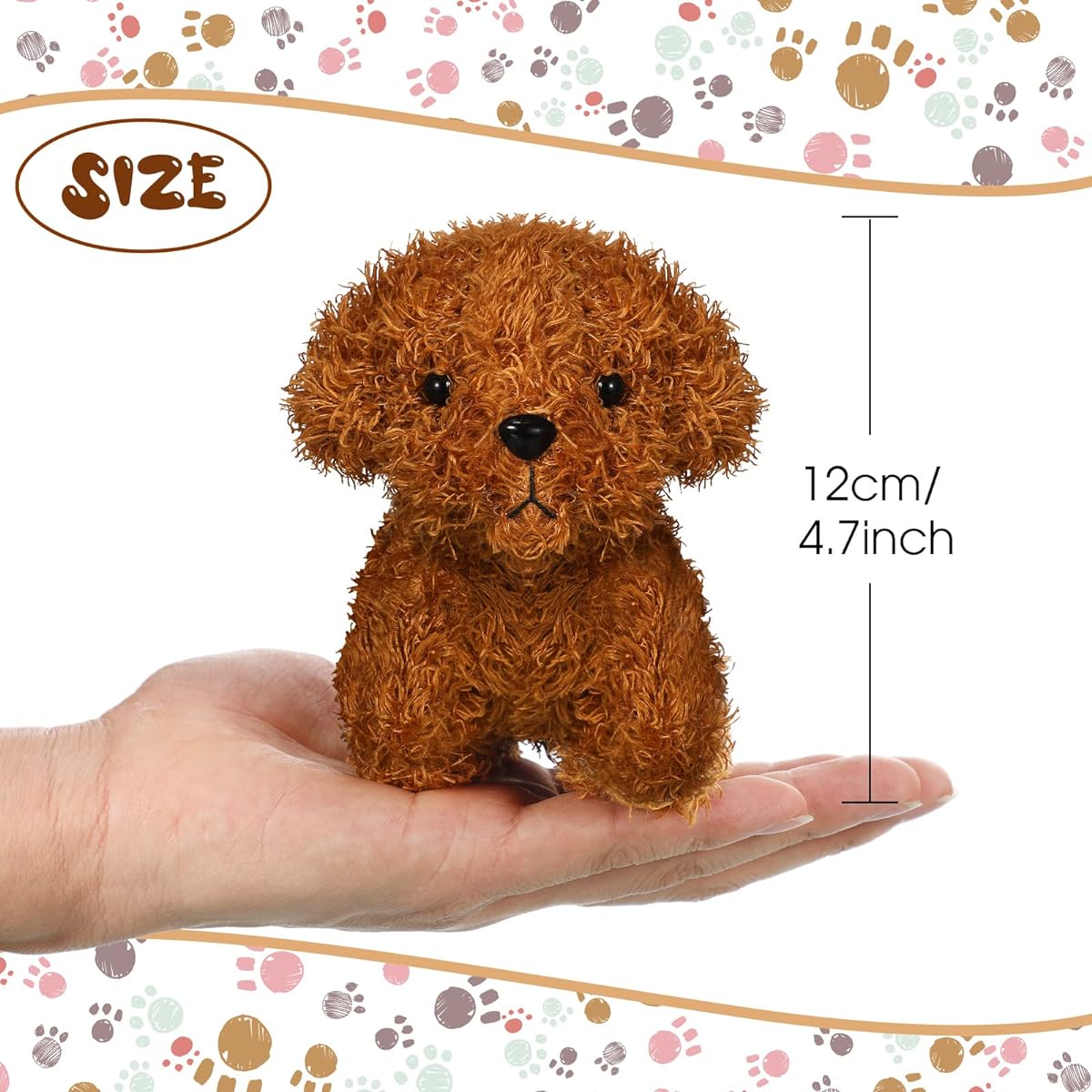 12 Pieces Small Stuffed Animals 5 Inch Cute Small Plush Keychain Set 3 Colors Goody Bag Fillers Carnival Prizes Valentine's Day Easter Egg Fillers Party Favors (Adorable Style)