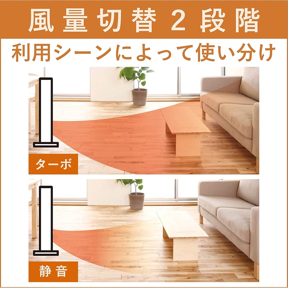 [Yamazen] Large air volume ceramic heater (human body sensor) (2-step output switching) (turbo mode/quiet mode) (off timer up to 4 hours) (5 hours auto-off function) White DSF-MN12(W) [Manufacturer's warranty 1 Year]