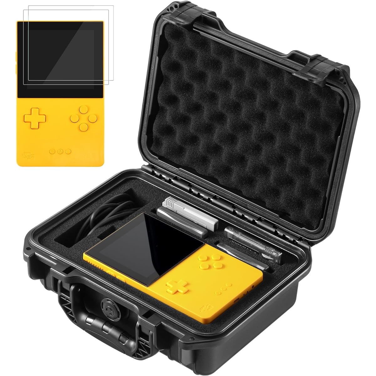 Migitec Waterproof Hard Case Compatible with Analog Pocket Handheld Game Console, Protective Carrying Case Holds Analog Pocket Cartridge Game Adapter SD Card and Accessories