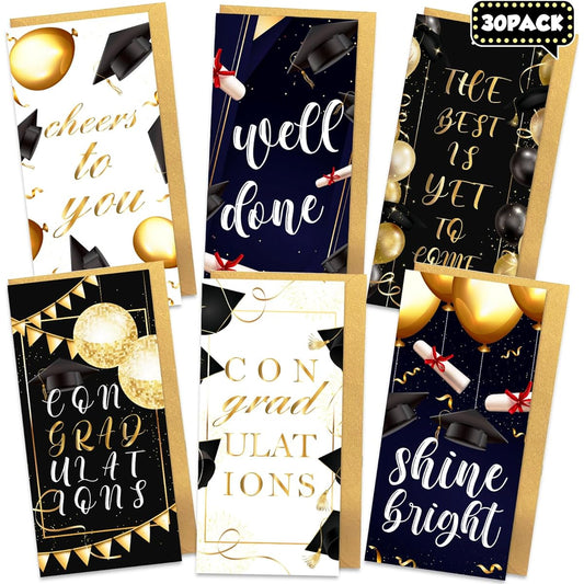 30 Graduation Greeting Cards 2023 Graduation Gift Cards and Envelopes Bulk Graduation 2023 Party Supplies 2023 Graduation Celebration Graduation Cards Bulk College High School - 1