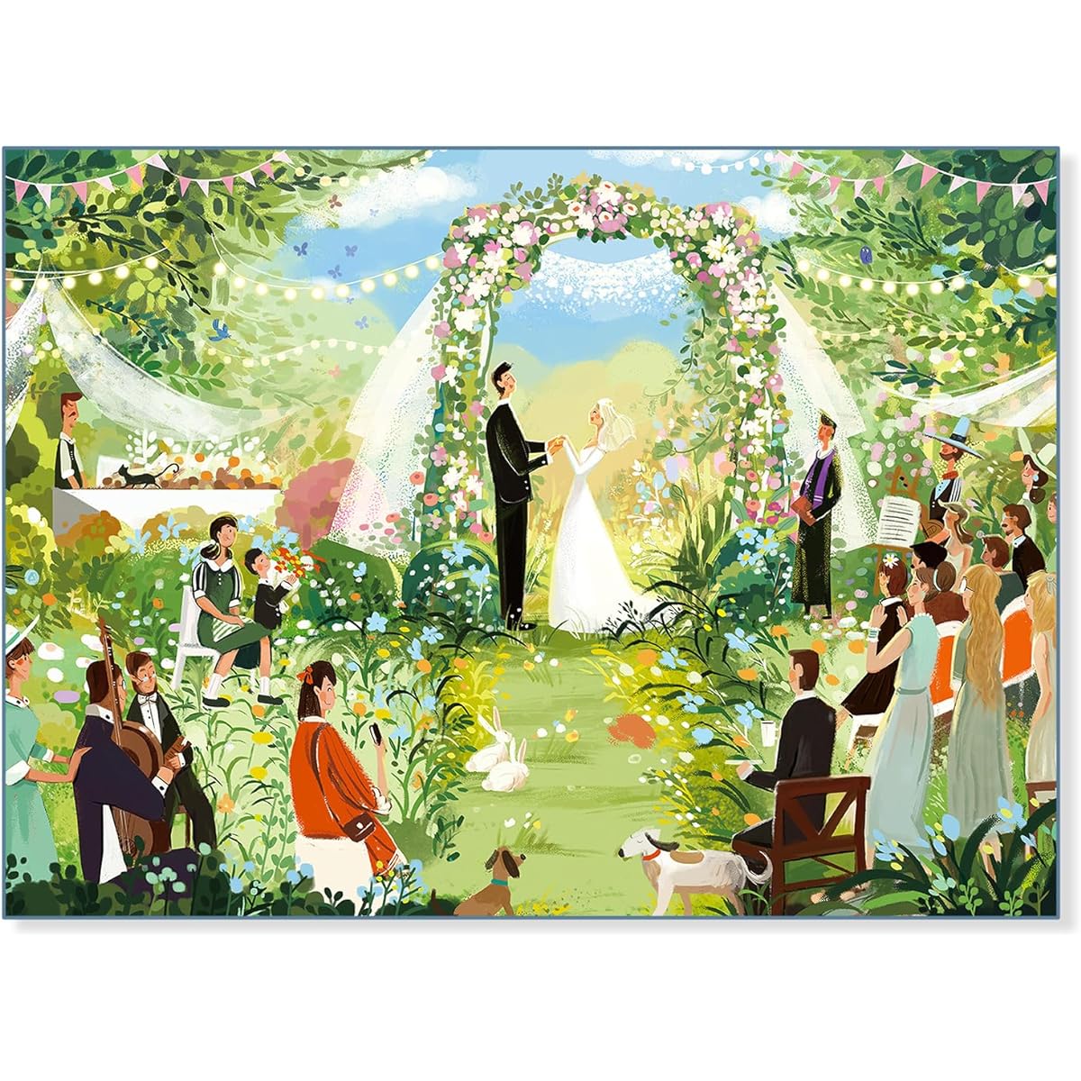 Pawparty Jigsaw Puzzle for Adults Kids Teens Gift Choice Romantic Wedding Gift (1000 Pieces)