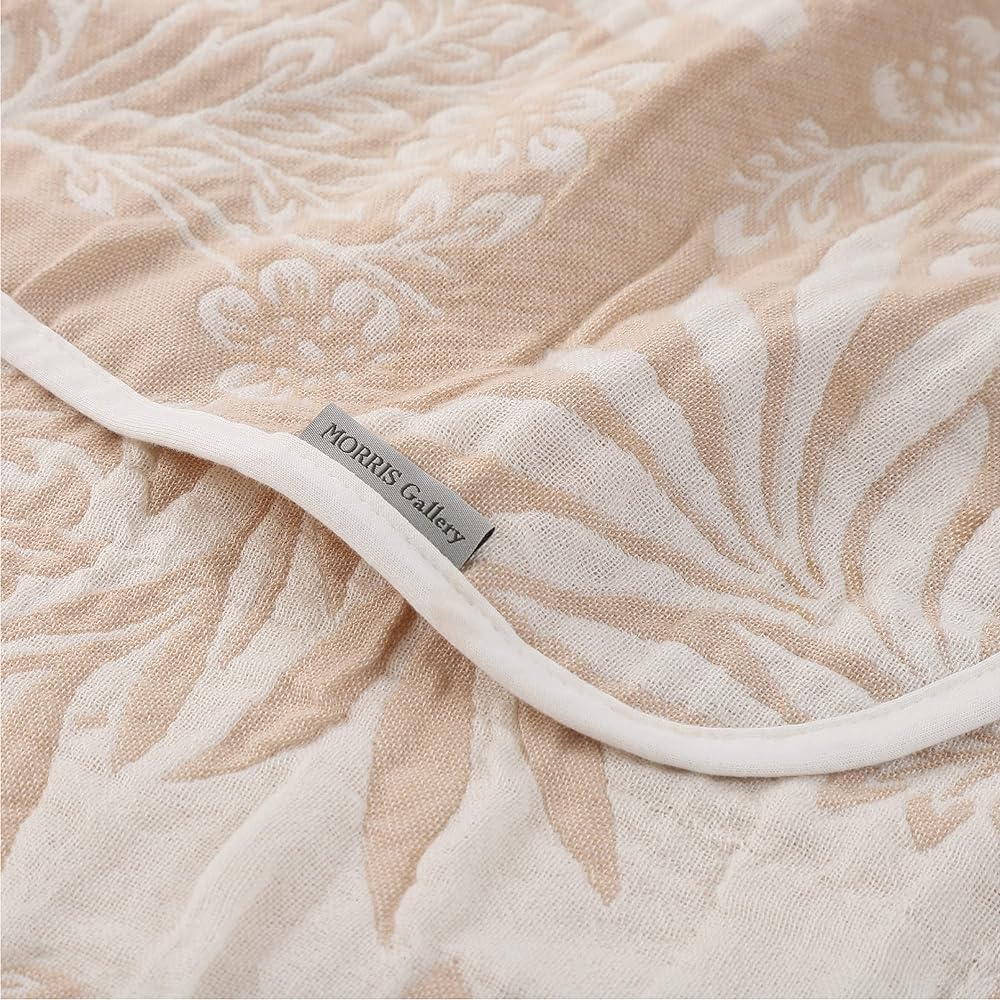 Nishikawa Gauze Blanket Single Washable Cotton Wool Pure Morris Soft Morris Gallery Made in Japan Beige FR03131015