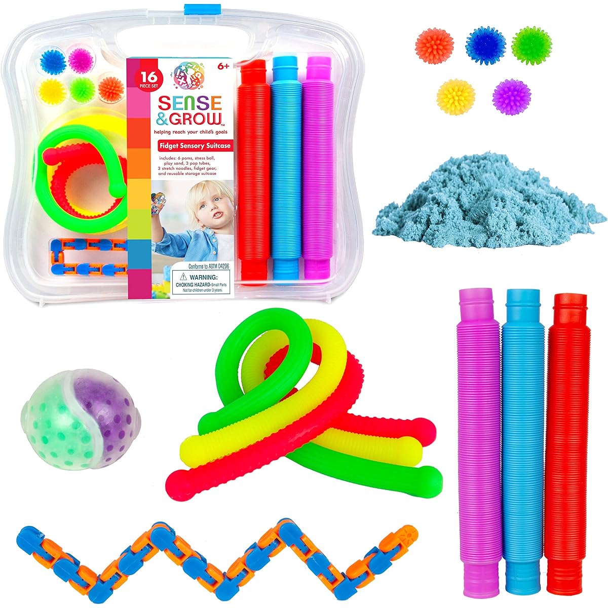 Creative Kids Sense & Grow Fidget Sensory Suitcase