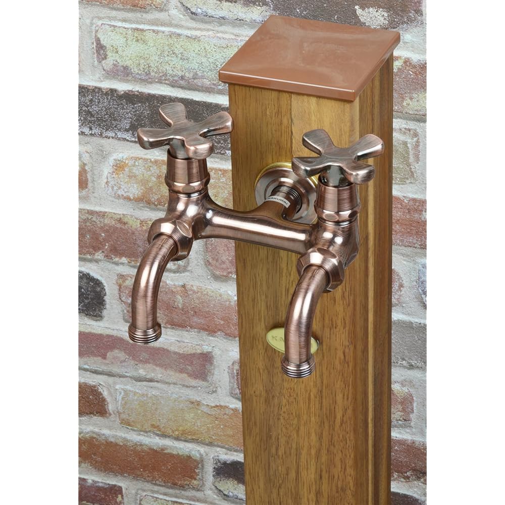 Kakudai Garden Double-mouth Home Faucet Bronze 705-104-13