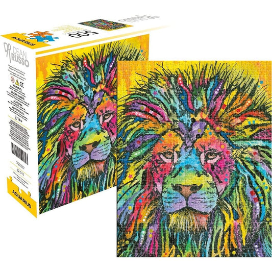 Aquarius Dean Russo Lion Jigsaw Puzzle (500 Piece Jigsaw Puzzle) - Glare Free - Precision Fit - Officially Licensed Dean Russo Merchandise - 14 x 19 Inch