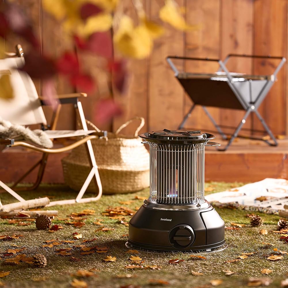 Iwatani Iwatani Cassette Gas Stove Warm Kettle Standable Outdoor Indoor/Outdoor Use Stylish Round CB-STV-MRD