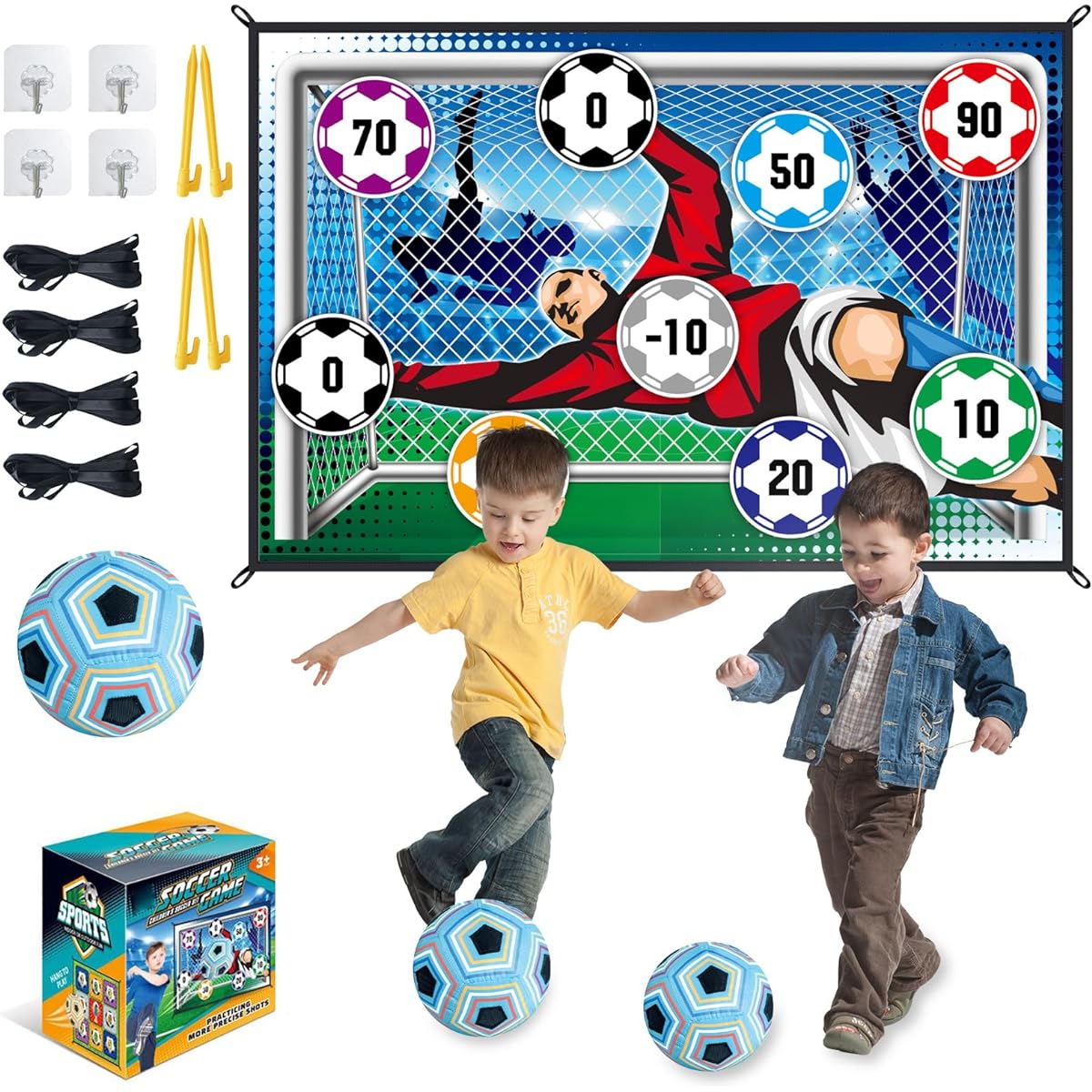 HCBZVV Soccer Game Set Football Game Mat