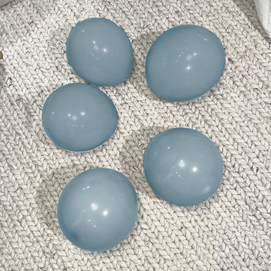 40pcs DIY Balloon Garland Kit Double Stuffed Balloons 5" 10" Dusty Blue Balloon Arch Kit Bridal Shower Wedding Birthday Decorations Boy Baby Shower Balloon Decorations (Dusty Blue)