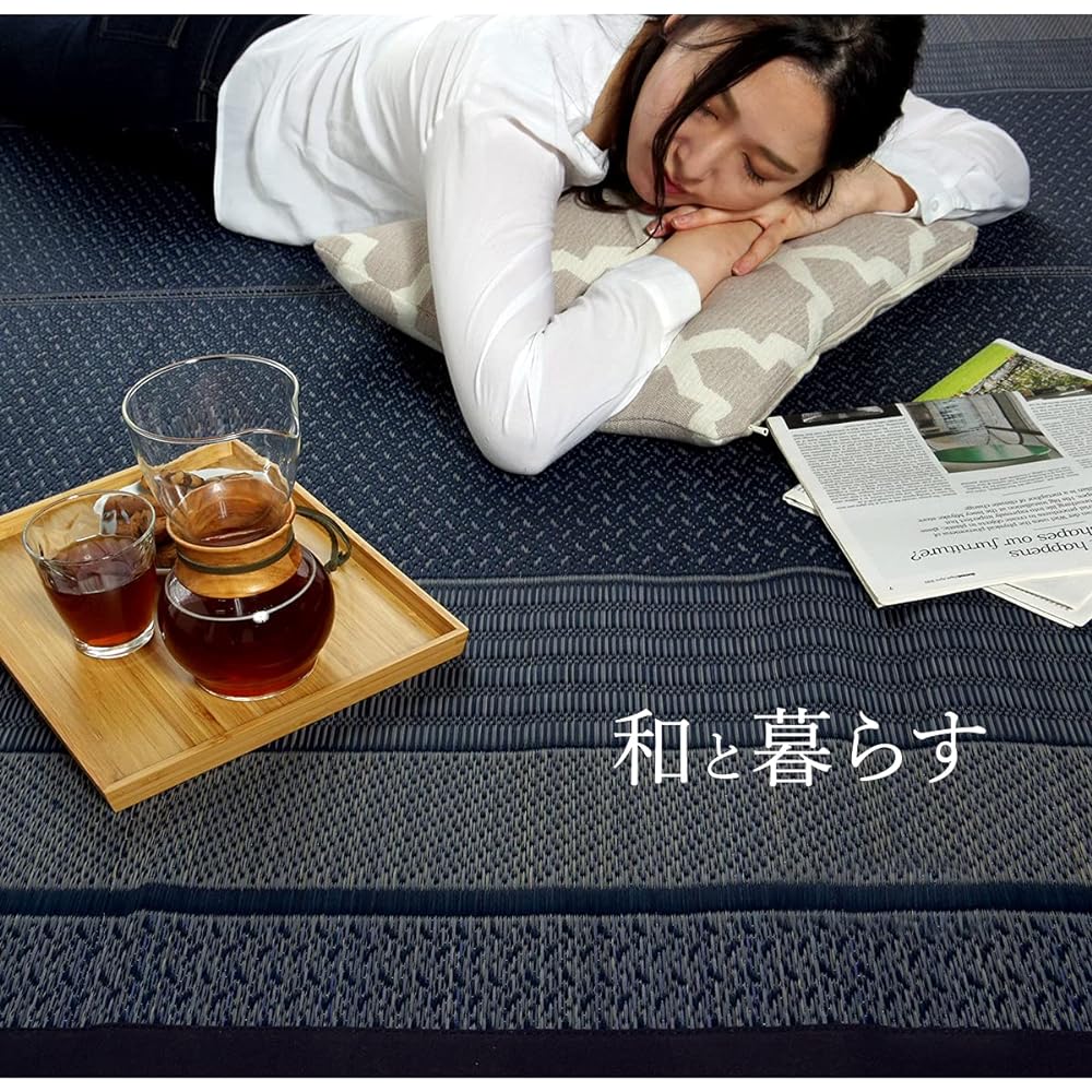Ikehiko Domestic Rush Rug Carpet DX Ranks Full Color Wine Approx. 140 x 200cm Backed #8212750