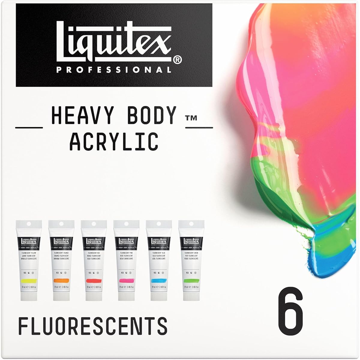 Liquitex HB ACRY Set 6X59ML Fluorescent