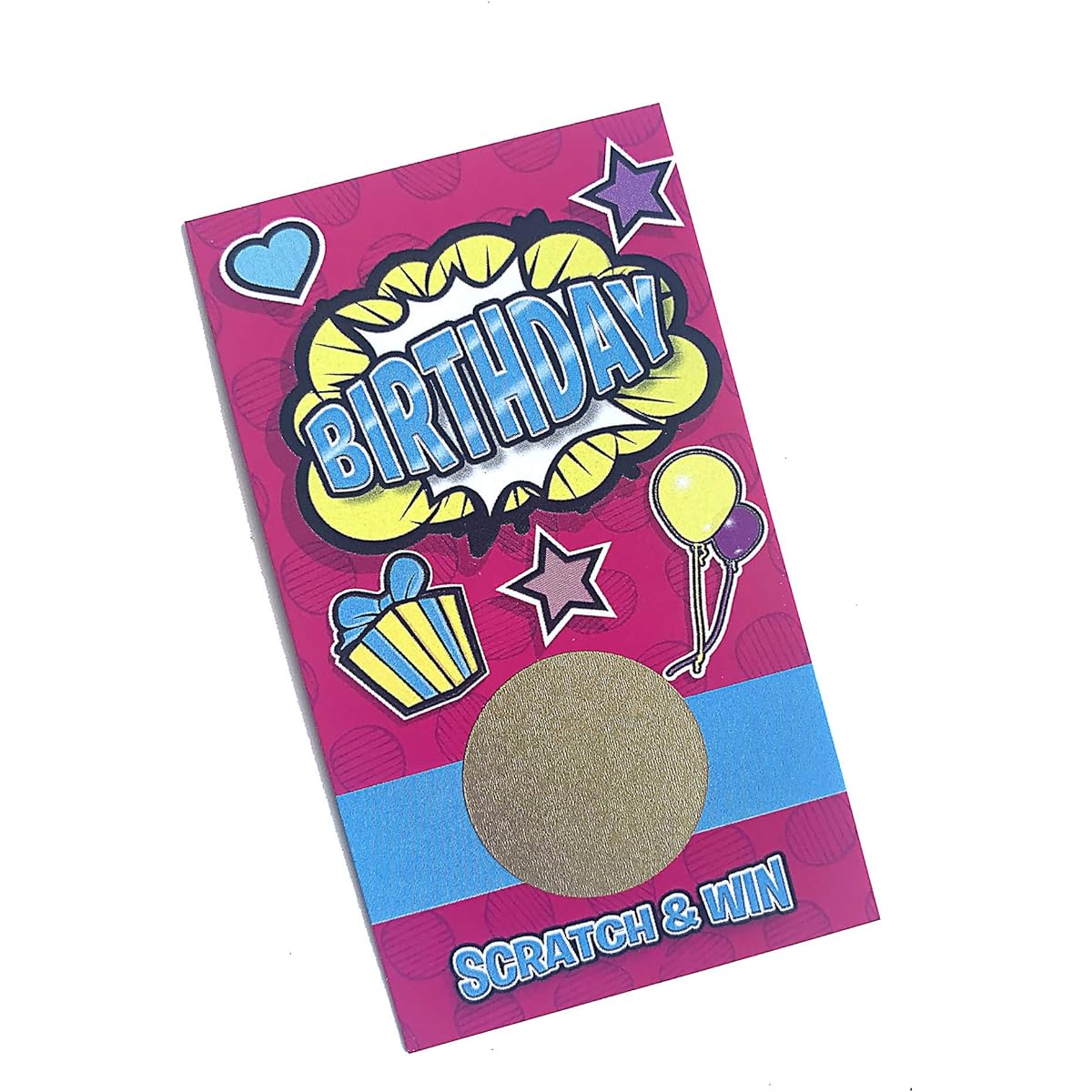 birthday scratch winning card