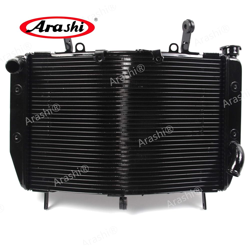 Arashi Radiator Cooling Cooler Compatible with Yamaha YZFR6 YZF-R6 YZF R6 2006-2012 Motorcycle Replacement Accessories Black