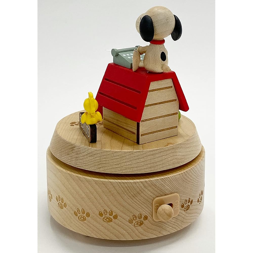 Sanrio Wooden Music Box Snoopy Kennel H 9156 Beige