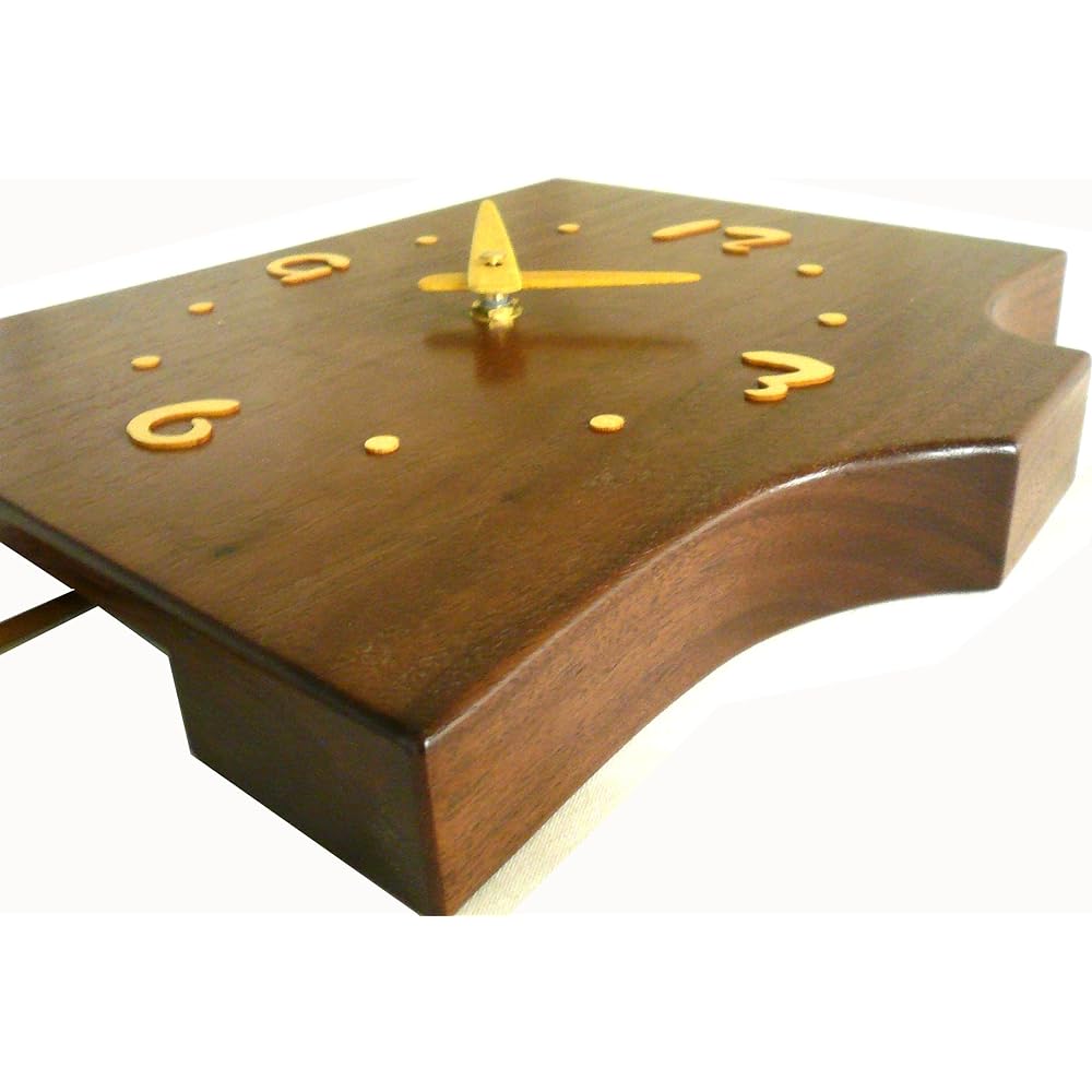 Asahikawa Furniture Kobo Pecker Stump Pendulum Clock Owl Walnut F40-2