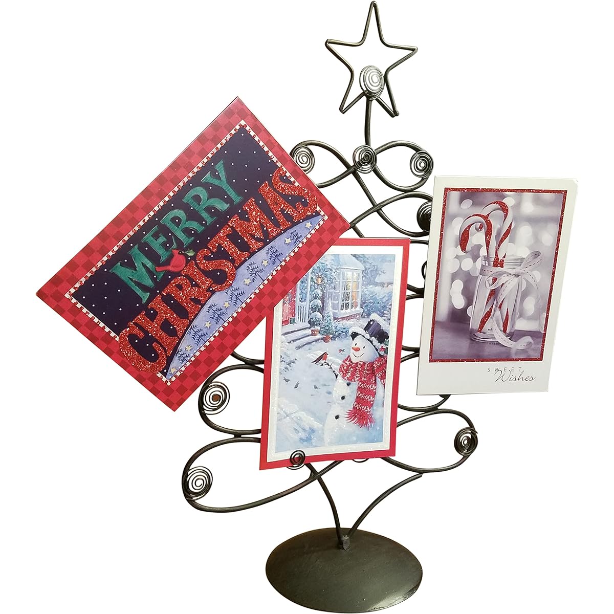 Scorpion Sales Tabletop Christmas Card Photo Holder Tree Display - Choose Your Color (Gold)