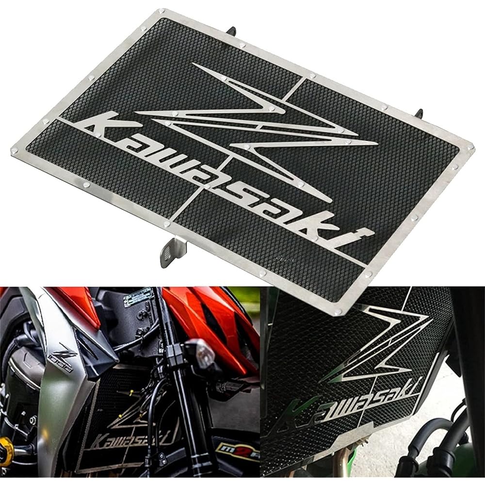 Radiator Guard Motorcycle Radiator Grill Cover Guard Protection for Z800 Z1000 ZR800 Z750 Z1000SX Ninja 1000 (Color: Black)