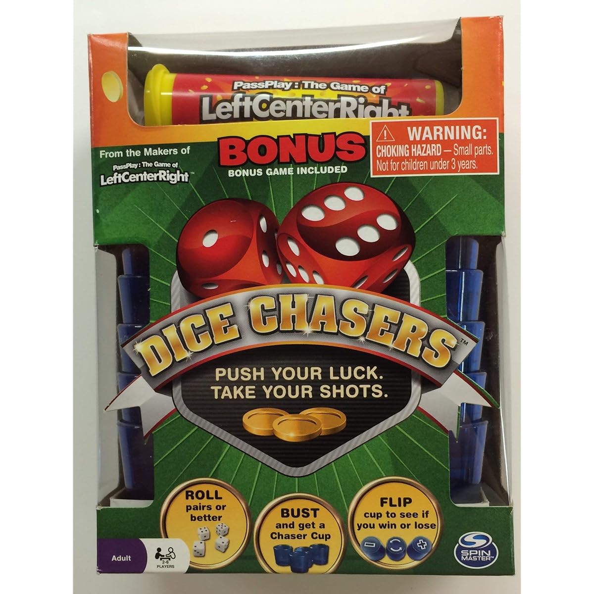 Dice Chasers with Bonus Left Center Right Game