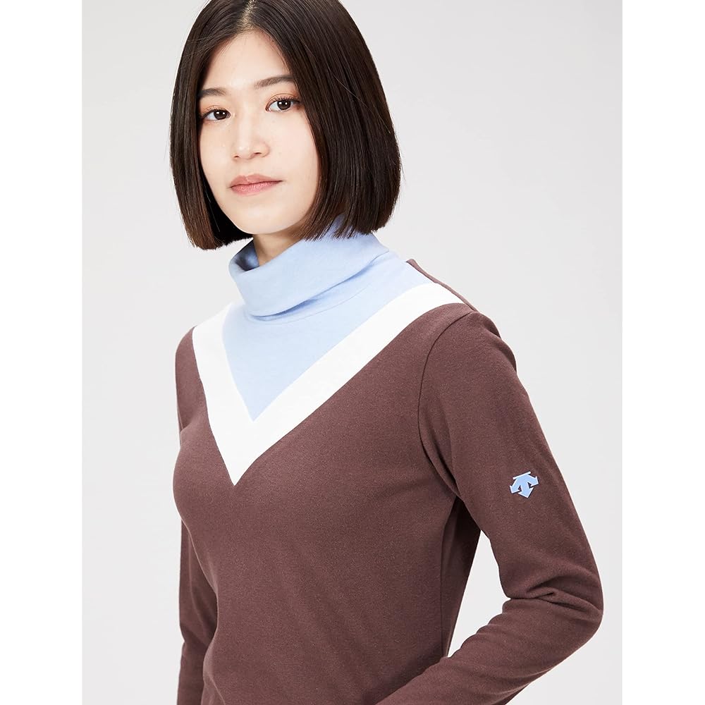 [DESCENTE] 2022 Autumn/Winter Model Golf Long Sleeve Shirt Turtleneck Stretch Moisture Absorption Heat Generating UV Care UPF50+ Women's