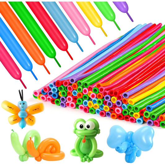 260 Long Balloons 100pcs Twisted Balloons 10 Colors Assorted Animal Model Birthday Wedding Party Decoration