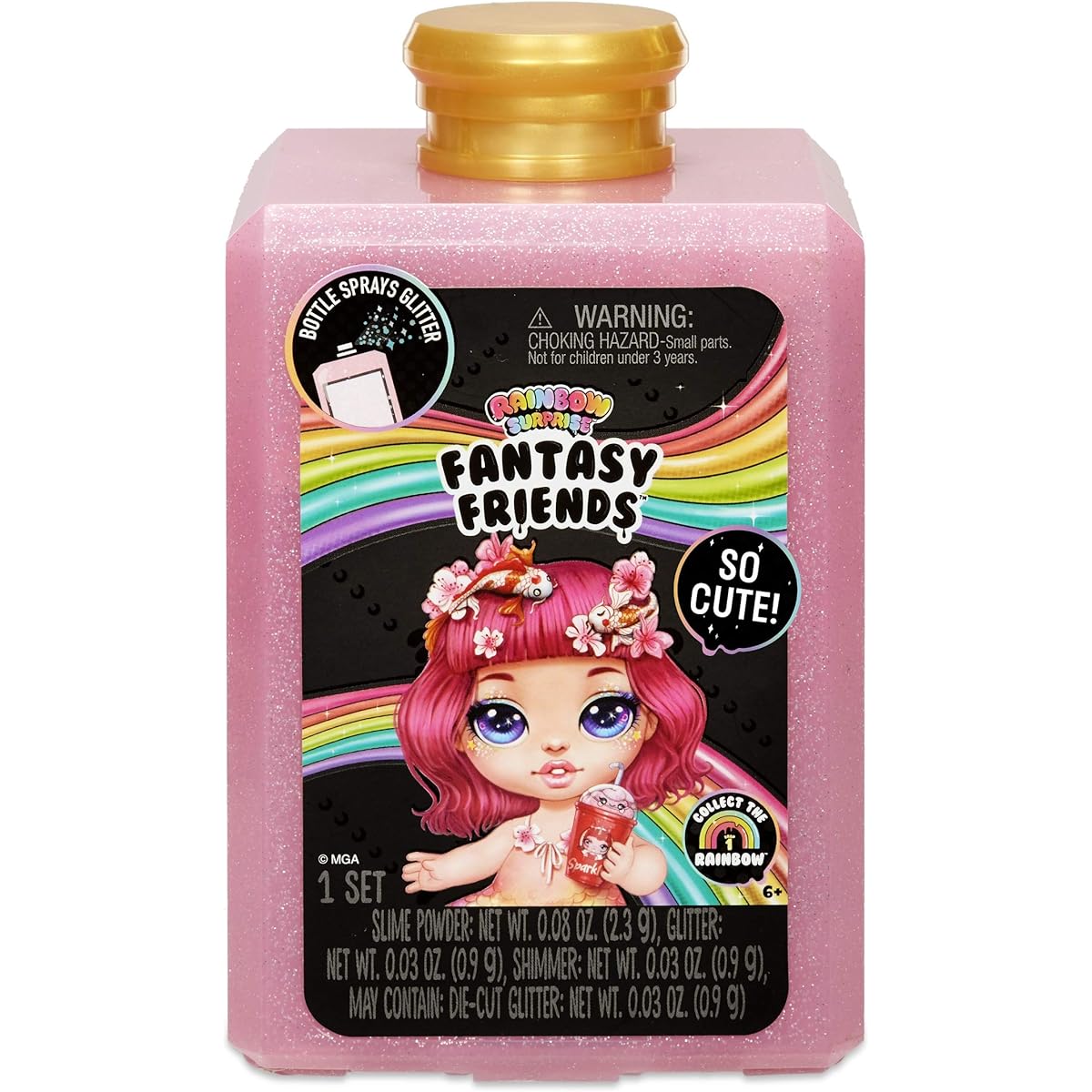 MGA Entertainment Rainbow Surprise Fantasy Friends Sparkly Slime Toot Glitter