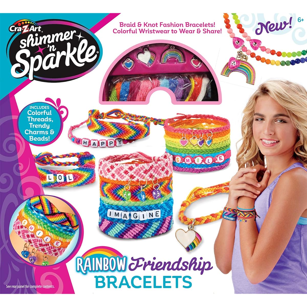 Cra-Z-Art Shimmer & Sparkle Over The Rainbow Friendship Bracelet Kit