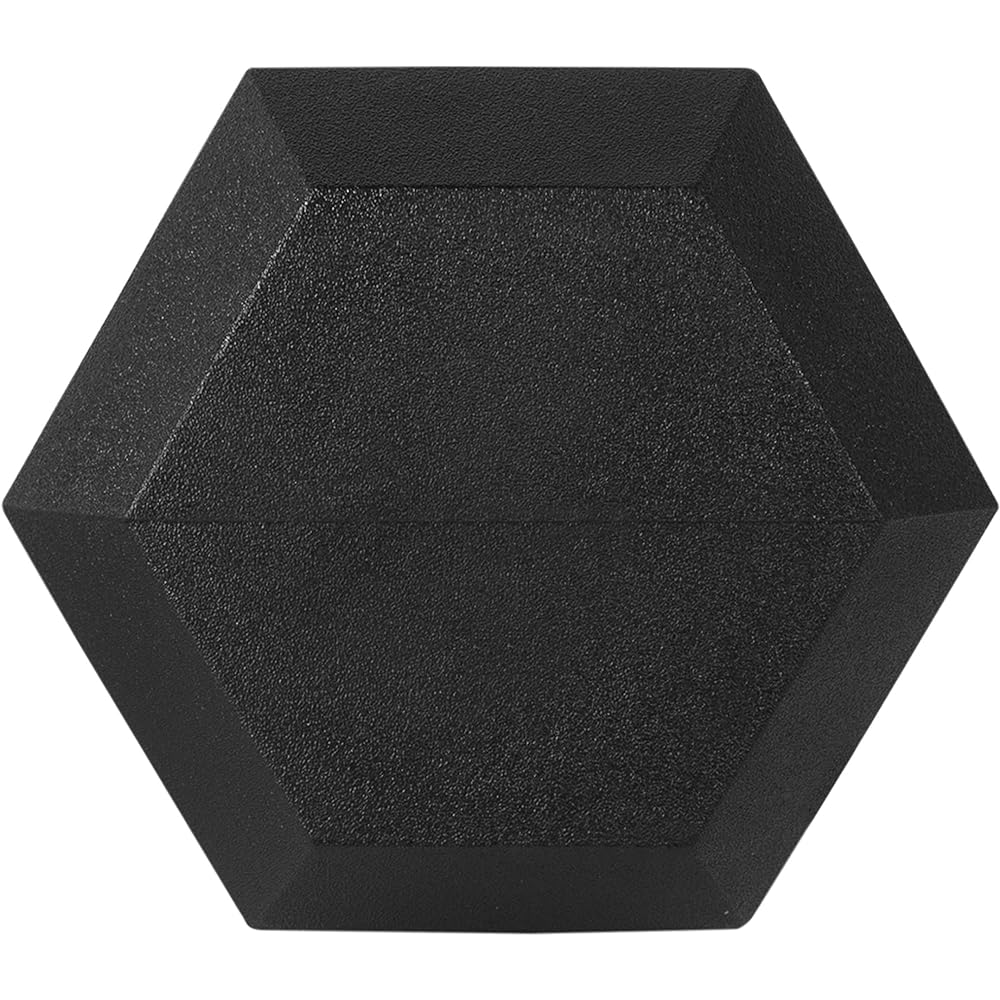 Sporzon Hexagonal Dumbbell Pair Rubber Encored Black [Regular Japanese Import Product] HEX